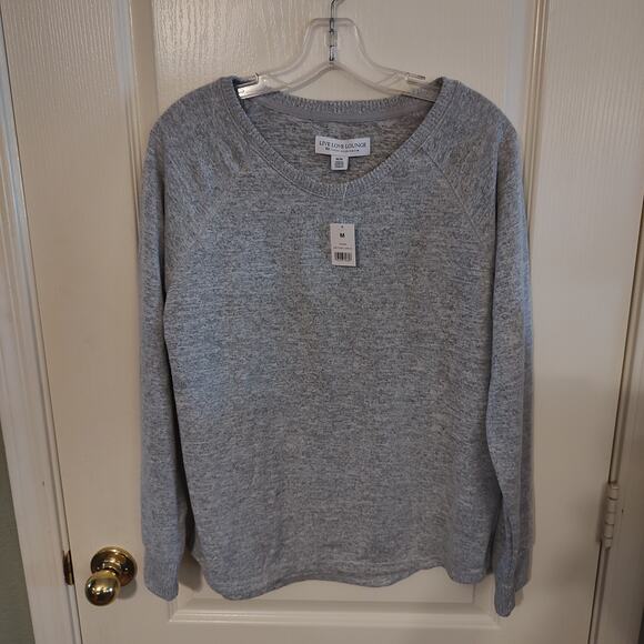 NWT Live Love Lounge Grey Heather Sweater Size M ID 1609489 - Picture 1 of 10